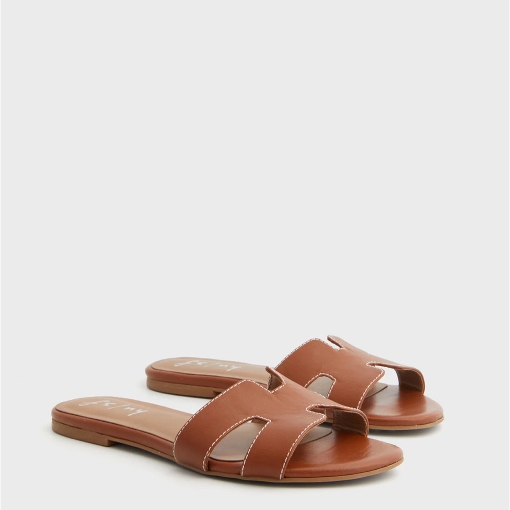 Tuckernuck Tan Slide Sandals